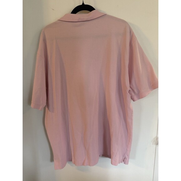 Vineyard Vines Polo Shirt Men XL White Pink Print Performance Short Sleeve Logo - Picture 5 of 5